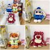 Zootopia Judy Nick Strawberry Bear Plush Backpack For Kids And Teens With Storage