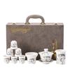 Vintage Bai Ru kiln tea set set, matte office gaiwan, tea cup, tea brewing set, business gift available