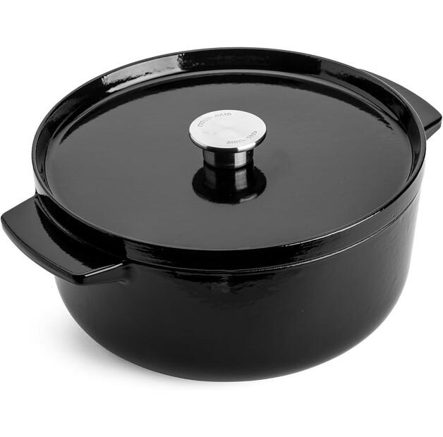 

Чугунная жаровня KitchenAid круглая 26 см оникс чёрный (CC006061-001)