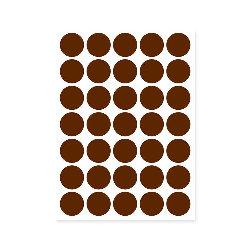 Colorful A5 Dot Stickers: Blank Round Adhesive Labels for Handwriting, Classification, and Sealing