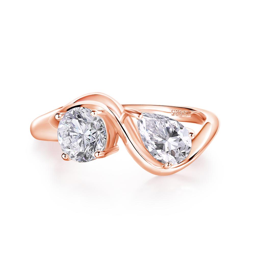 Smyoue 2cttw Certified Moissanite Rings for Women Brilliant Bride Wedding Jewelry 100% 925  Silver Band Plated 18K Gold