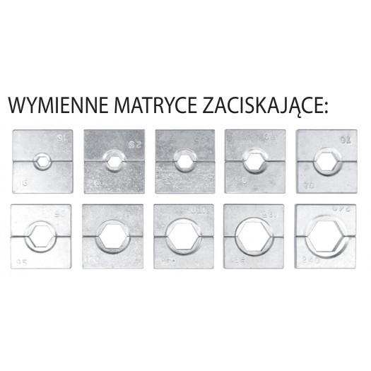 Hydraulický ruční lis pro krimpování svorek 10-120mm2 / YT-22860 / YATO
