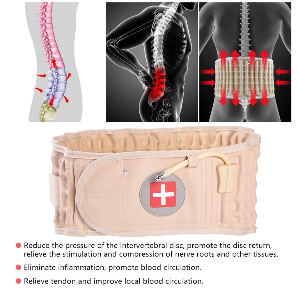 Inflatable Health Care Waist Belt Decompression Pain Relieve Back Belt