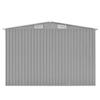 VidaXL Abri de jardin 257x298x178 cm Métal Gris 143341