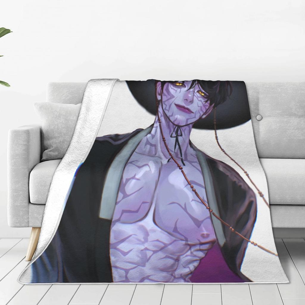 KPOP DEMON HUNTERS Saja Boys Jinu Blanket  Soft Warm Novelty Plush Throw Blanket For Children Outdoor Flannel Bedspread Cover