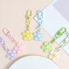 Keychain Pendant Ergonomic Flower Design Key Ring Decorative Key Holder Car Door Backpack Bag Accessory