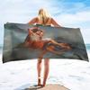 Greek mythology Fluffy Oversized Extra Large Beach Towel Plush Large Pool Towel, Rose Red Striped Quick Dry Swimming Towels