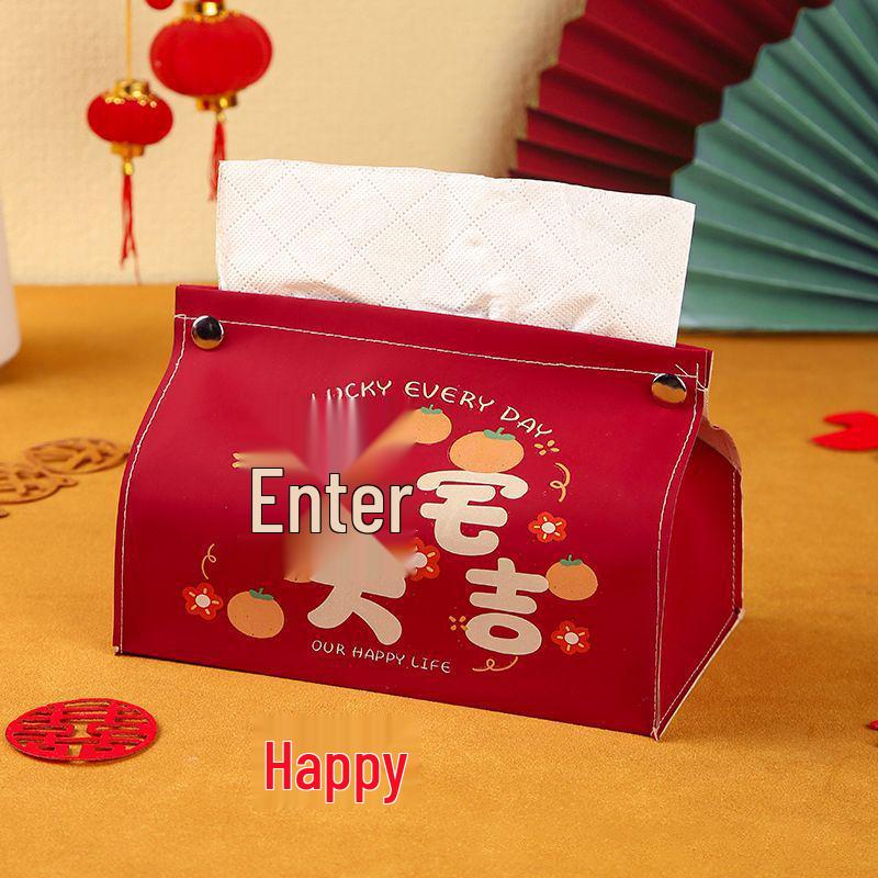 Joy of Moving Tissue Box Bag - New Home Celebration Decor