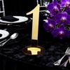 1PC Acrylic Weddings Number Holders Stylish Table Decor Sturdy Construction Elegant With Stand Parties