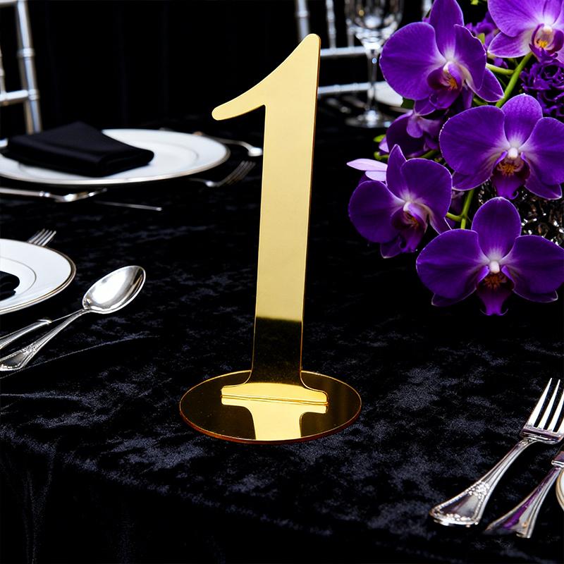 1PC Acrylic Weddings Number Holders Stylish Table Decor Sturdy Construction Elegant With Stand Parties