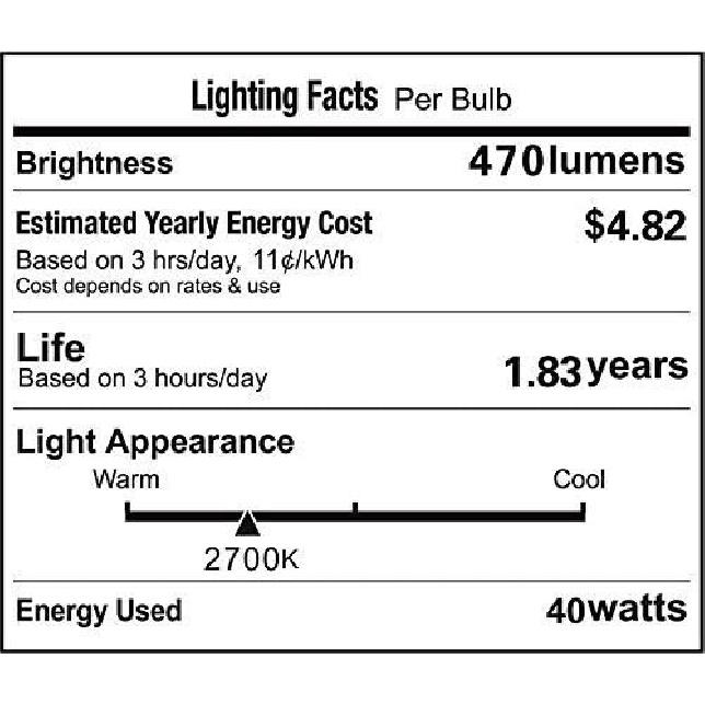 Vstar G9 Halogen Bulb, 40-Watt 120-Volt Base G9 Halogen Bulb (6pack)