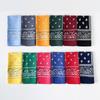 European and American Hip-hop Silk Scarf Women's 11cm Cotton and Linen Small Square Scarf New Niche Personality Cashew Print Headscarf Waist Scarf 