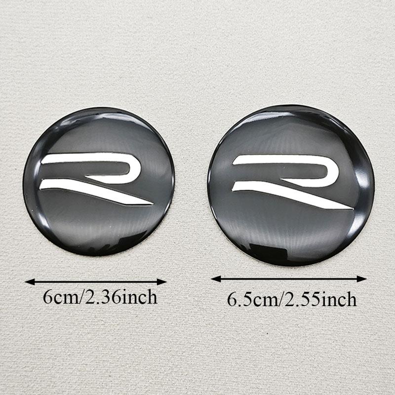 2026 Caldo Per VOLKSWAGEN VW 4pz Coprimozzi Centrali per Ruote Auto Tappi Mozzo Logo Adesivo Emblema R Per Volkswagen VW Golf Sagitar Passat Beetl