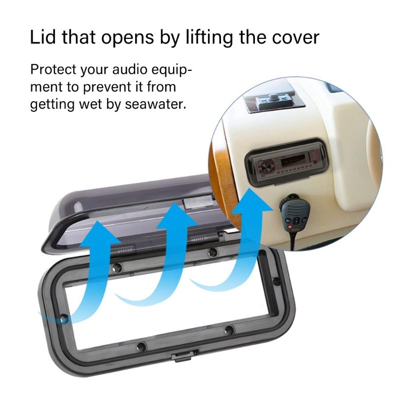 Heavy Duty Shock Absorbing ABS Enclosure Housing For Yacht Speakers Waterproof Shock Absorption Saltwater Environment