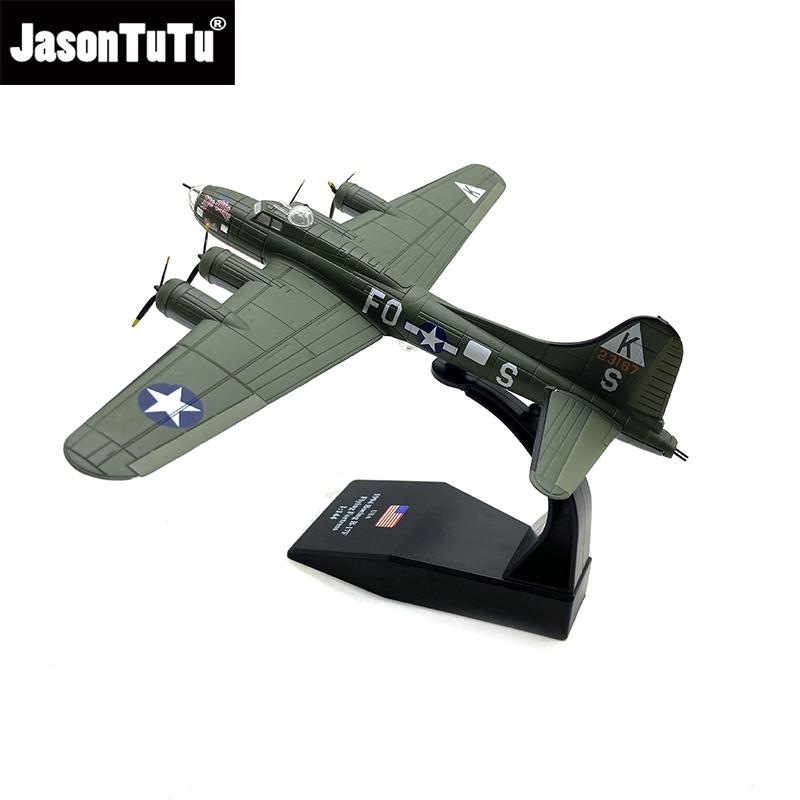 JASON TUTU 1/144 scale American Boeing Flying Fortress B-17 Bomber Models Aircraft Adult Children Toys For Display Show