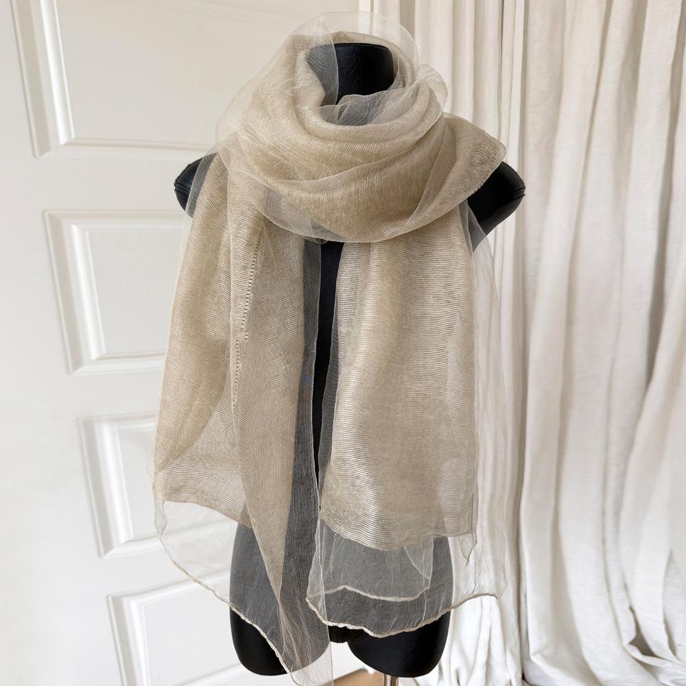 Mulberry Silk Blend Women's Scarf Lightweight Silk Scarf New Fashion Shawl Spring Autumn Outfit