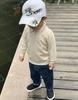 New Boys' Turn-Down Collar Knitted Sweater - Autumn/Winter Style for Small To Medium Children