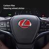 Auto-Lenkrad-Dekorationsaufkleber Kohlefaser-Emblem für Lexus F SPORT ES RX NX LS UX LM LX GX LC RZ IS CT GS RC HS SC TX