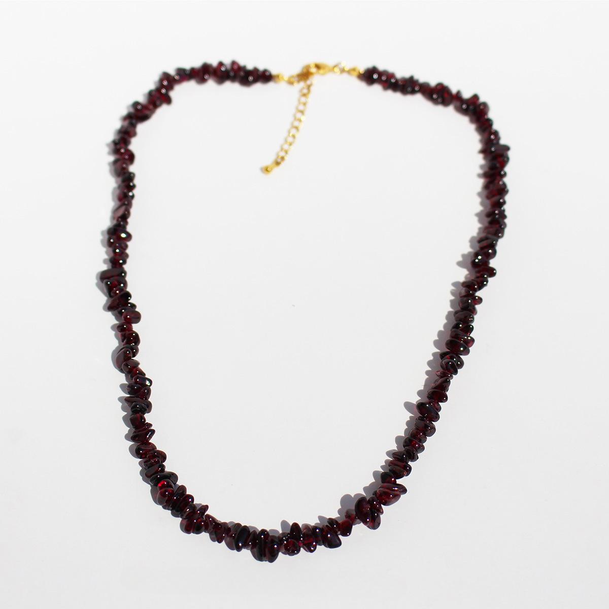 

Натуральные фиолетовые зубы, черные гранатовые бусины, ожерелье, фиолетовый гравий, двойной браслет, серьги, комплект, белый, премиум 38