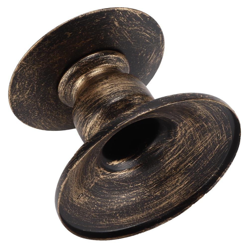 Iron Iron Candlestick Stand Black Metal Candle Pedestal Pillar Candle Holders For Wedding