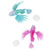 2Pcs Fish Tank Aquarium Landscape Decoration Lionfish Imitation Suction Cups Tasteless