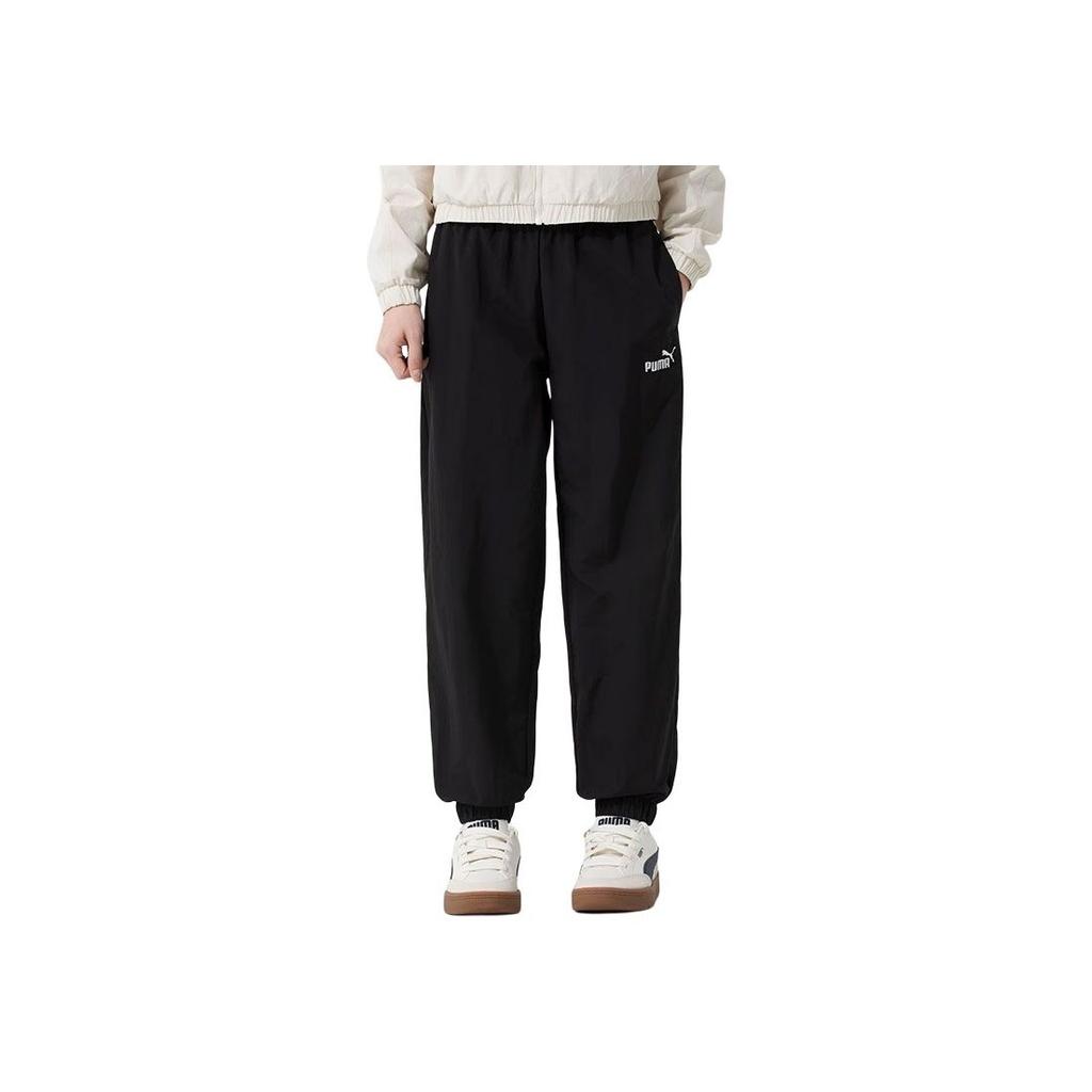Puma Sports Lifestyle Series Ss25 Casual Mote Komfortable Allsidige Strikkede Sportsbukser Dame Underdeler Svart 688567-01