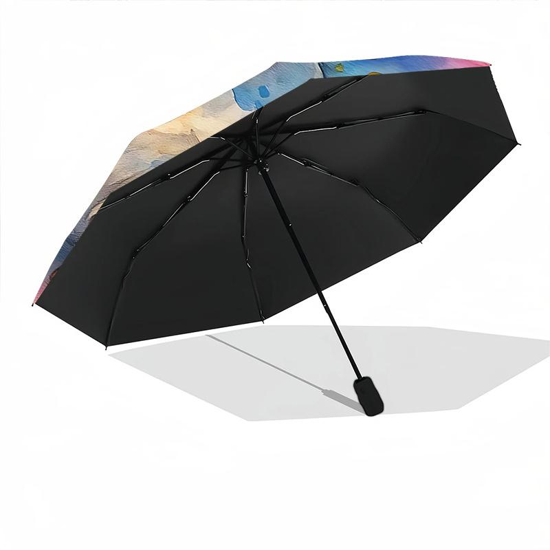 1pc Pup Canine Automatic Open/close Umbrella, 8-Rib Sturdy Structure, Portable Travel Umbrella, Parties, Everyday Use,14