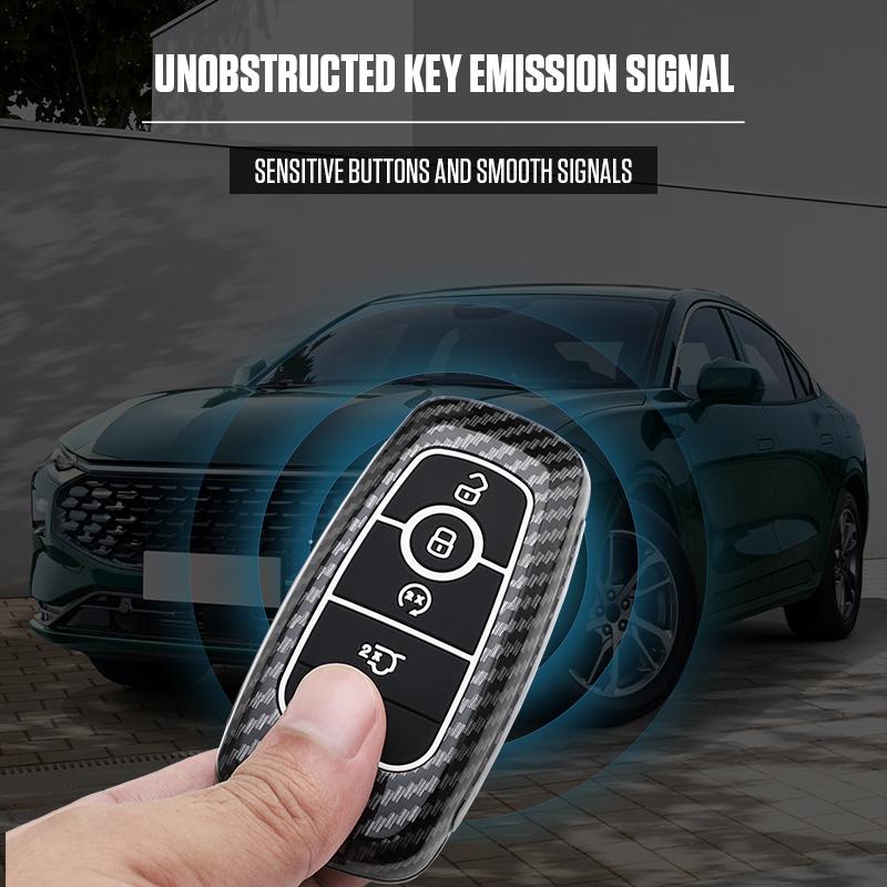 Interior Mouldings Car Key Fob Case Cover For Ford Escape F150 Explorer Kuga Edge Bronco Sport Ecosport Mustang Ranger Maverick