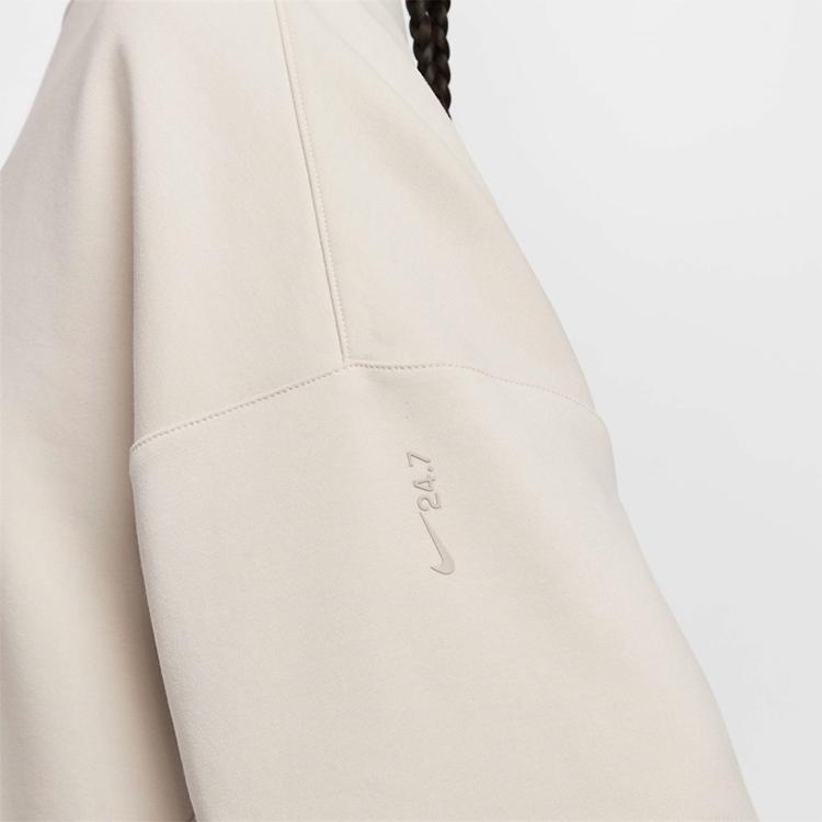 Nike 24.7 DF Crew Soft Knit Round Neck Pullover Sweatshirt Women Sweatshirt Off-White HQ8194-104