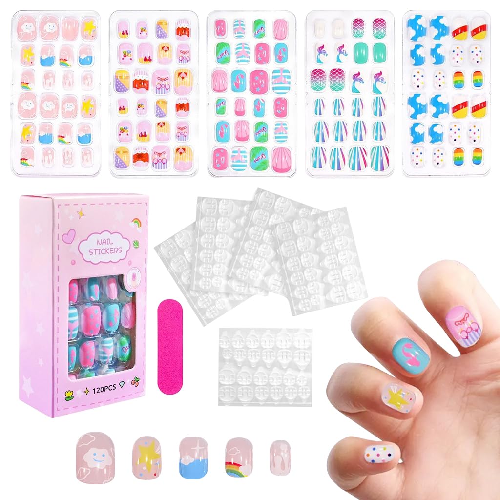 MAYCREATE® 120Pcs Press on Nails for