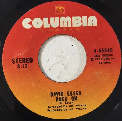 Disque 7 pouces DAVID ESSEX - Rock On 445940 Columbia 1973 US Rock Occasion
