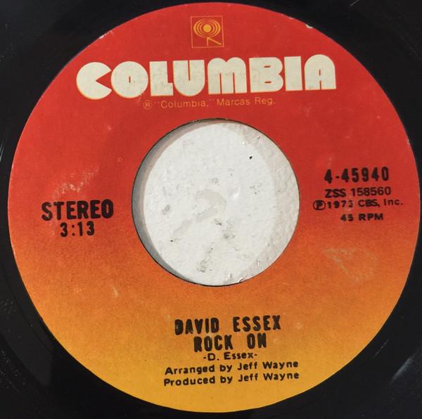 

7inch Record DAVID ESSEX - Rock On 445940 Columbia 1973 US Rock Used