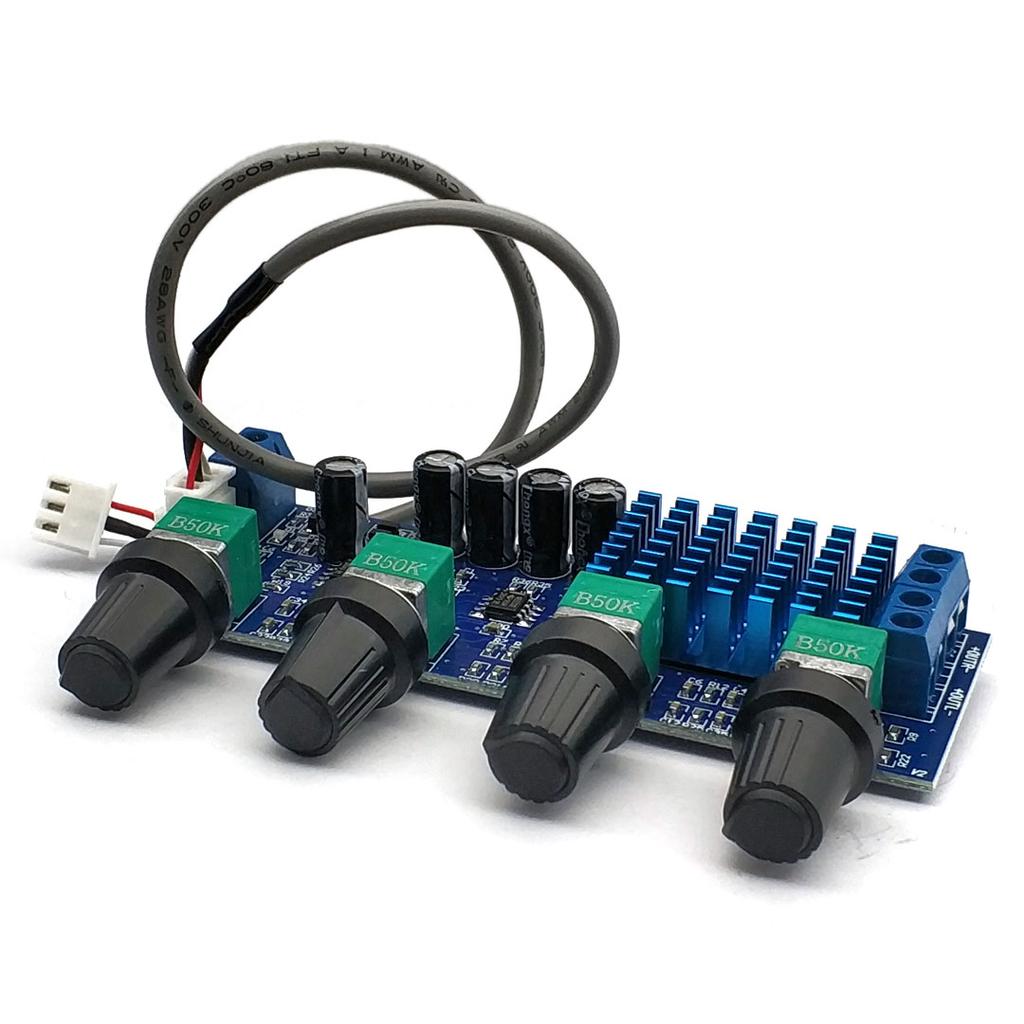 DC 12V 24V 80W X 2 Dual Channel Digital Audio TPA3116 D2 Treble Bass Regulating Preset Pre Amplifier Board Amplificador