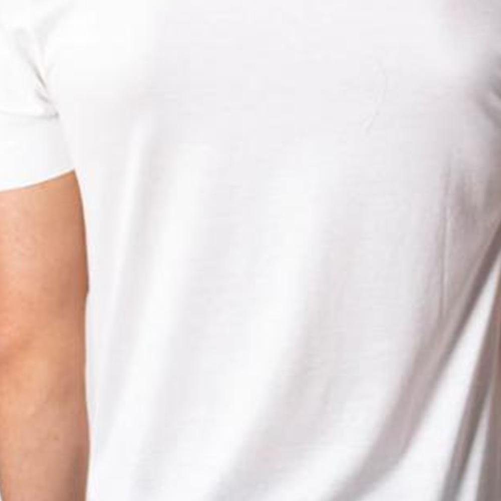 Emporio Armani SS23 Logo Stickerei Einfarbige Rundhals Kurzarm T-Shirt Herren Oberteile Weiß 6K1T72-1JUVZ-101