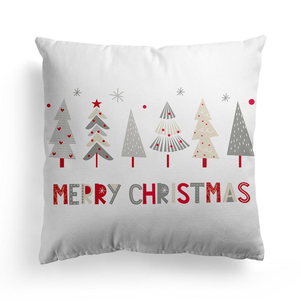 New Christmas Pillowcase Christmas Tree Holiday Sofa Pillow Cushion Cover