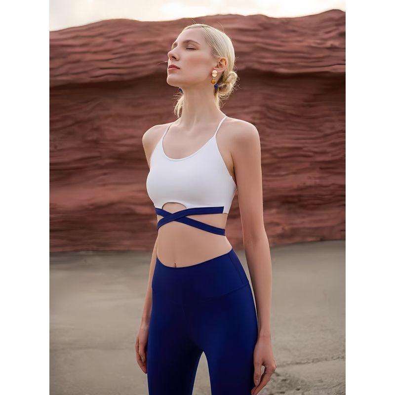 Fashion Sports Bra Bubble Wrap Workout Underwear Women's Quick-Drying with Chest Pad Beautiful Vest Yoga Clothes High Elastic Women Push up New