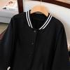 Women's Plus Size Baseball Hoodie Cardigan, Fashionable, Bust 150-170cm, Sizes 200-300 Jin.