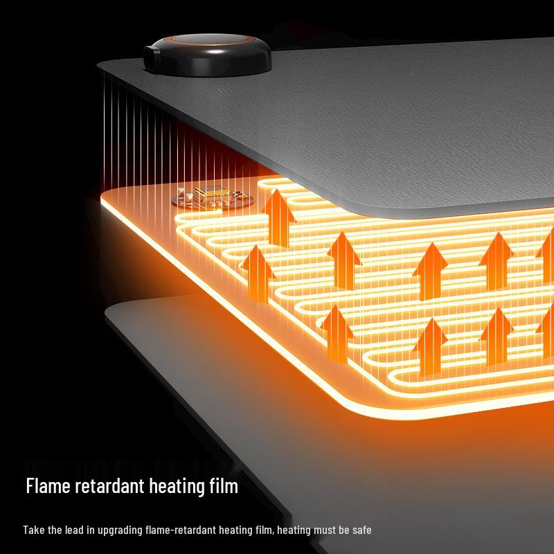 Five-Speed Waterproof Heated Desk Mouse Pad with Digital Display Temperature Control