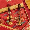 Chinese Style Car Keys Charms Personality Plutus Lucky Keychain Hand-Woven Lucky Small Cute Pendant Hand-Woven Key Chain Strap