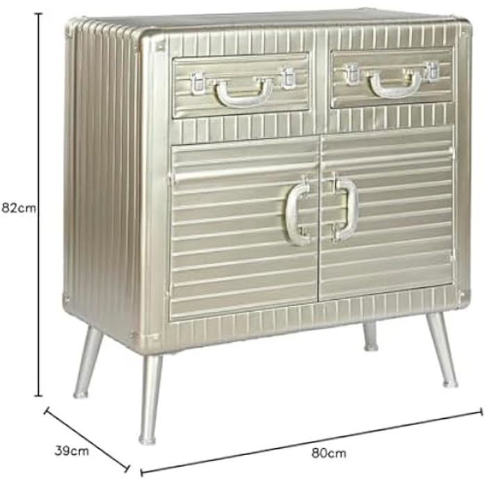Buffet - HOME ESPRIT - Multicolore - 80 x 39 x 82 cm - Meuble de séjour - Buffet bas