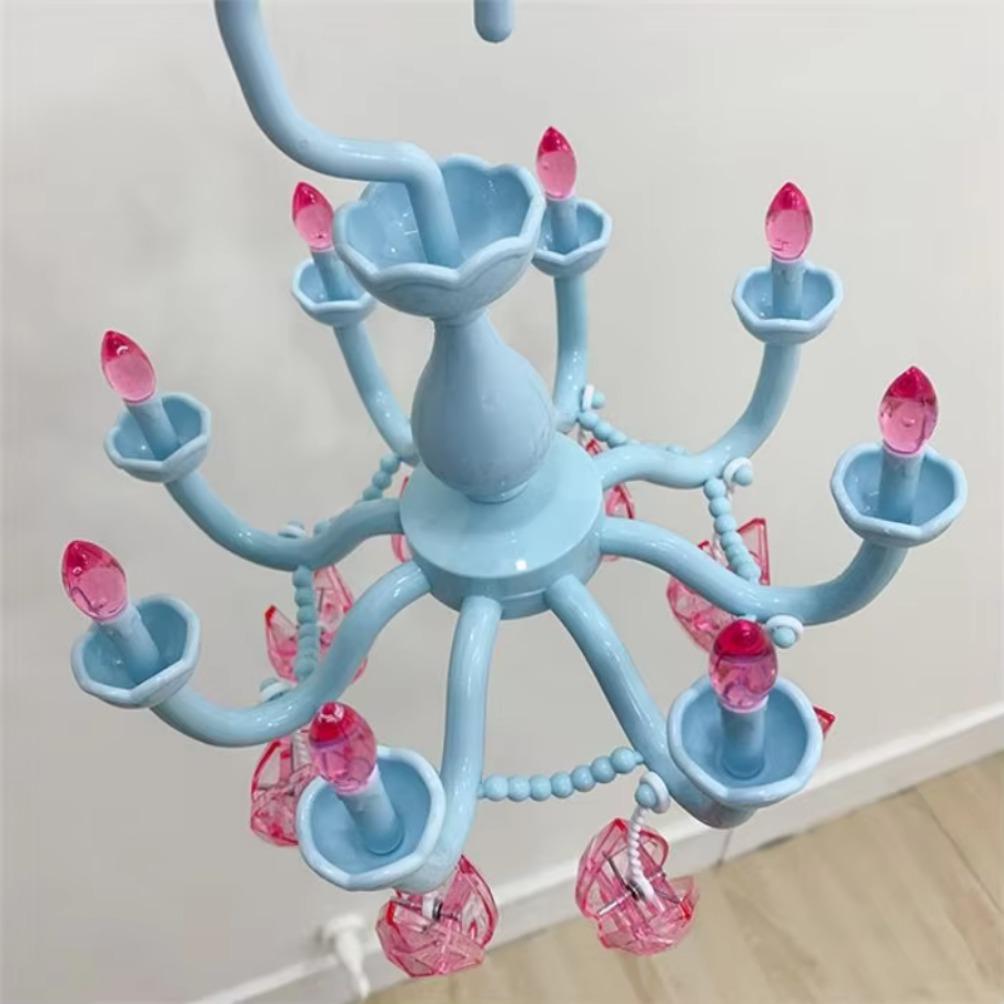 Plastic Princess Style Beautiful Drying Rack Multi-functional Underwear Socks Clip Clothes Hanger Dryer Towels Cloth Drying Rack