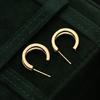 Exquisite Versatile Double-Layer Hoop Earrings - C-Shaped Studs for Women, Niche Design, 2026 Cool Style Accessories