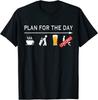 LIMITED Funny Golfing Shirt Plan For The Day Coffee, Golf, B33r... T-Shirt S-3XL Unisex T-Shirt