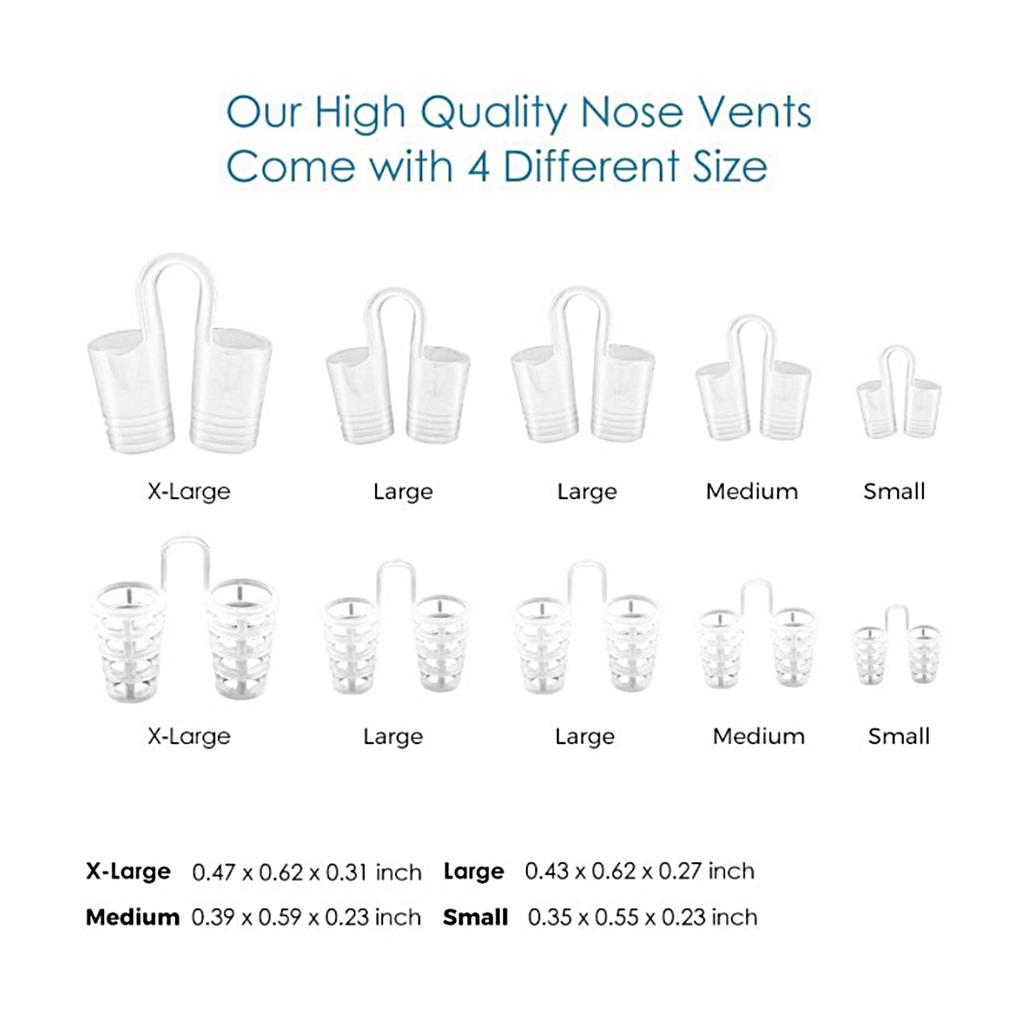8 buc Dilatator Nazal Îmbunătățirea Somnului Portabil Anti-Sforăit Clip Nas Silicon Soluție Anti-Sforăit