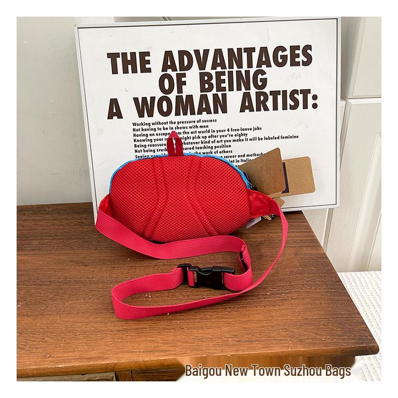 Trend Dopamin Colorblock Unisex Crossbody Sport Hüfttasche für Outdoor-Aktivitäten