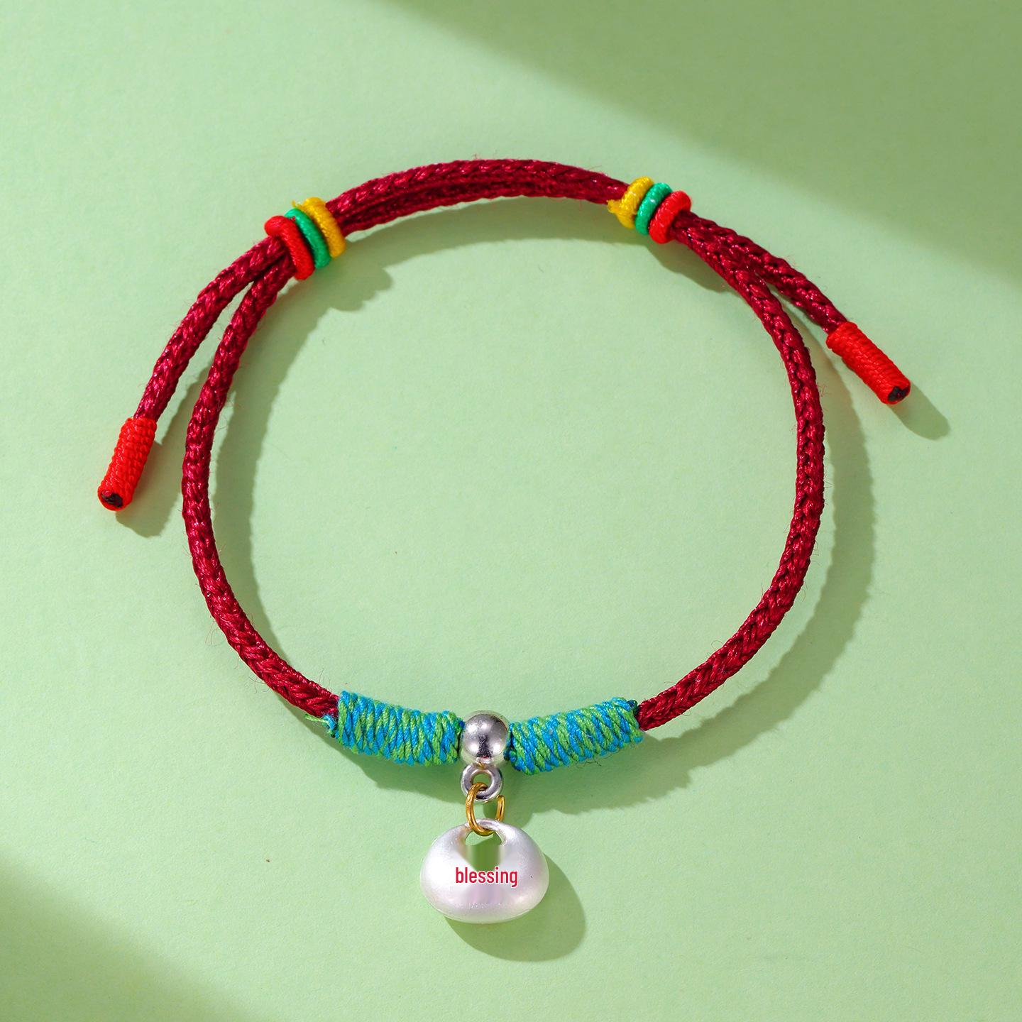 Handcrafted Dragon Boat Festival Zongzi Bracelet: Colorful Rope Ornament for Men and Women