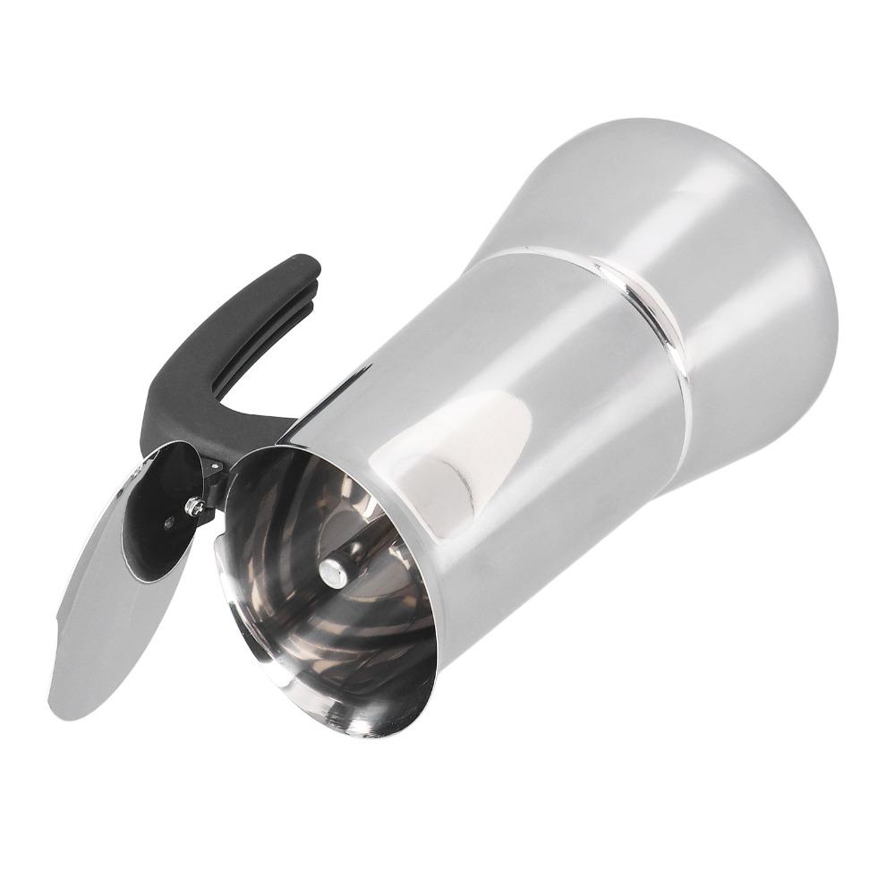 Silver Stovetop Moka Pot Stainless Steel Stovetop Espresso Maker Coffee Making