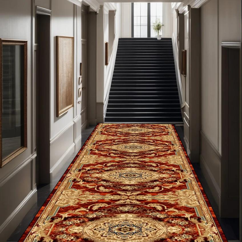 Classical Luxury Runner Carpet Hallway Decoration Home Carpets for Living Room Large  Passageway Floor Mats Long Corridor Rug
