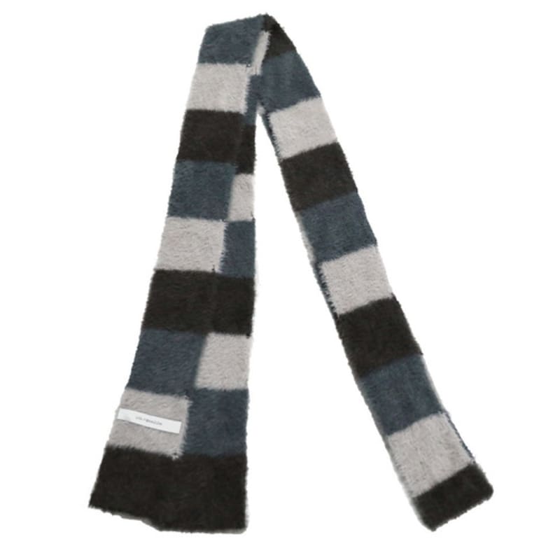 UGLYSHADOW STRIPED MUFFLER(BLUE GREY)