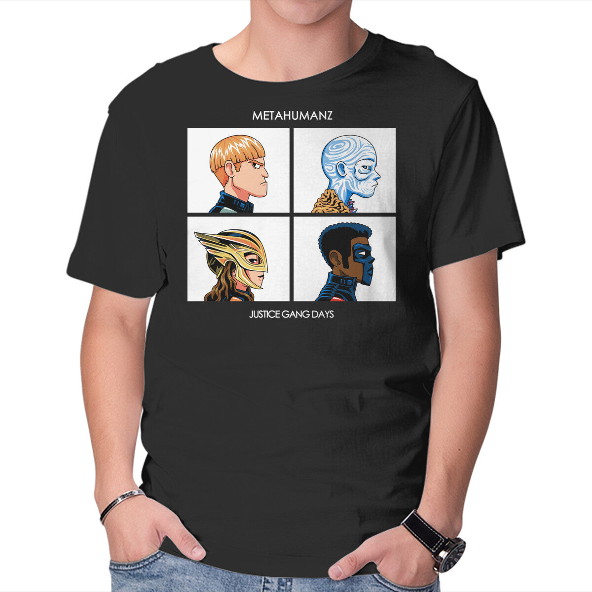 Unisex Crew Neck T-Shirt Justice Days Graphic Short Sleeve Casual Tee XXXL